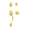 Schlage Schlage Plymouth Bright Brass Entry Handleset 1-3/4 in. F60VPLYXPLY505 - alternate 1